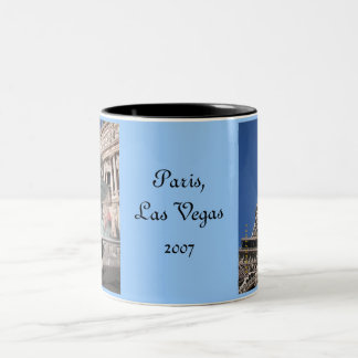 vegas 190, vegas 191, Paris,Las Vegas2007 Two-Tone Coffee Mug