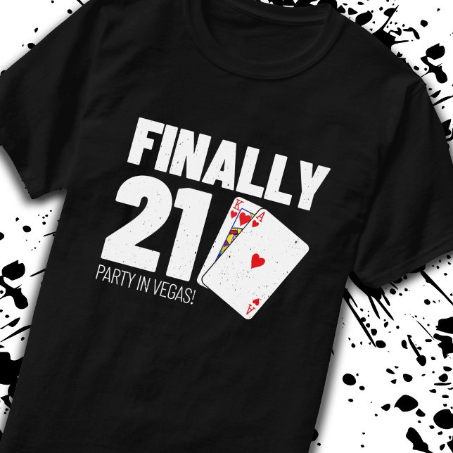 Vegas 21st Birthday - Birthday Party in Las Vegas T-Shirt (Creator Uploaded)