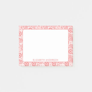 Vegas Aesthetic Pink Personalised Casino Post-it Notes