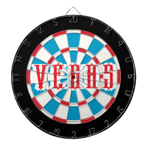 VEGAS Americana with Black Border Dartboard