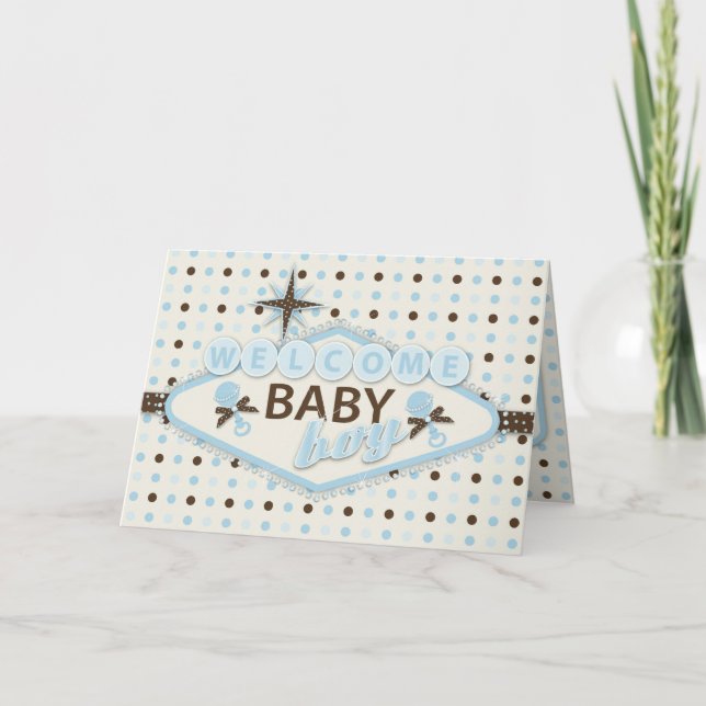 Vegas Baby Boy Card (Front)
