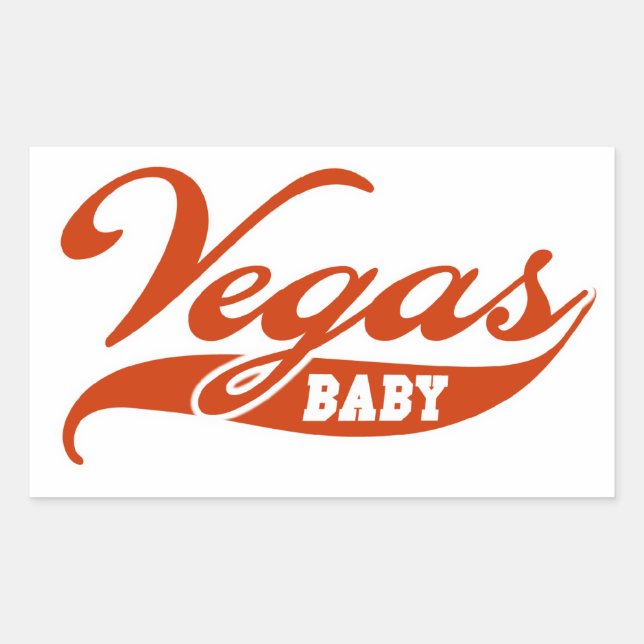 Vegas Baby Rectangular Sticker (Front)