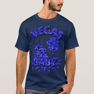 VEGAS Baby Roll The Dice Blue T-Shirt
