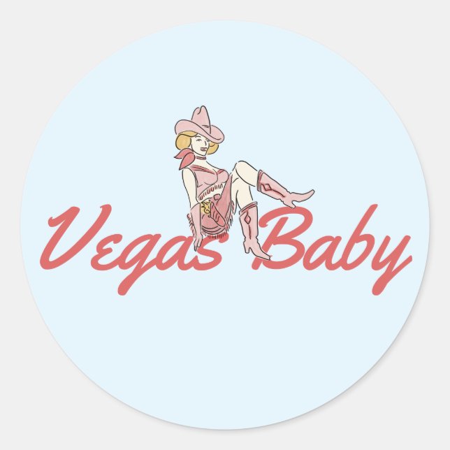 Vegas Baby Sticker  (Front)