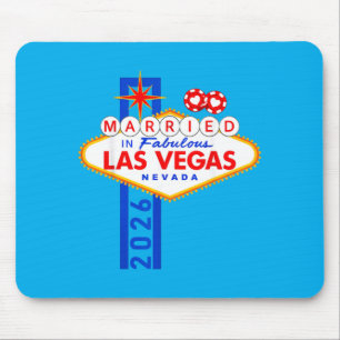 Vegas Bachelor Party Married In Vegas Groom Bride Mouse Mat