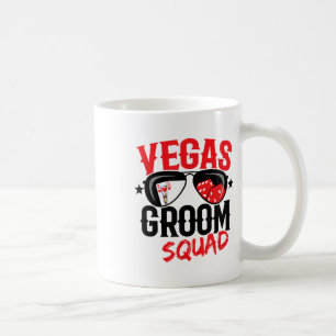 Vegas Bachelor Party - Married In Vegas - Groom Sq Coffee Mug