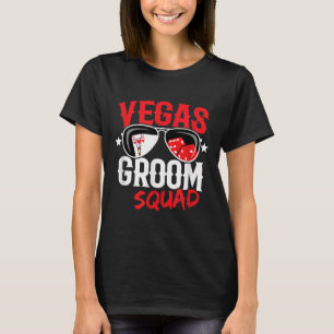 Vegas Bachelor Party - Married In Vegas - Groom Sq T-Shirt