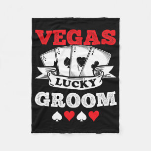 Vegas Bachelor Party Married In Vegas Groom Squad Fleece Blanket