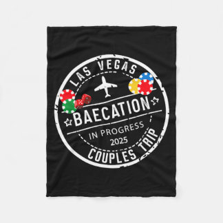 Vegas Baecation 2025 Couples Trip In Progress To L Fleece Blanket