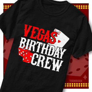Vegas Birthday Crew Casino Party Matching Group T-Shirt