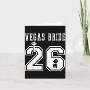 Vegas Bride 2026 Bachelorette Bridal Shower Match Card