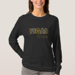 Vegas Bride Shirt<br><div class="desc">Classy gold and black celebrity marquee style Las Vegas tee for the bride who loves to party in Vegas!  More t-shirt styles available.  Tee shirts available for the whole bridal party.</div>