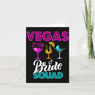Vegas Bride Squad 2026 Married in Vegas Card