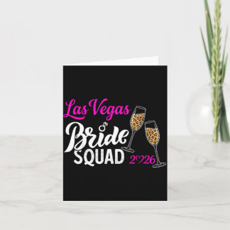 Vegas Bride Squad 2026 Married in Vegas Card