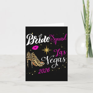Vegas Bride Squad 2026 Married in Vegas Card