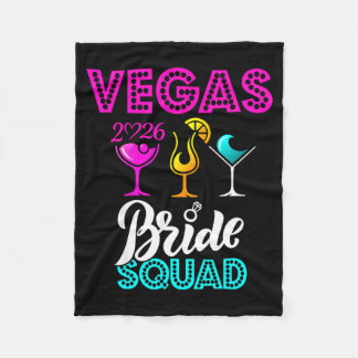 Vegas Bride Squad 2026 Married in Vegas Fleece Blanket