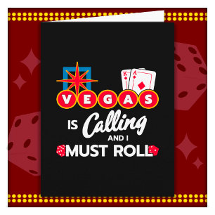 Vegas Calling Party in Las Vegas Trip Las Vegas Card