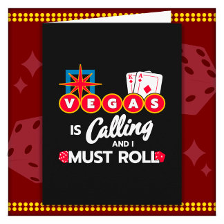 Vegas Calling Party in Las Vegas Trip Las Vegas Card
