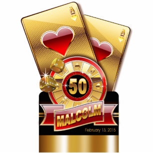 Vegas Casino Style Topper CONTACT ME 2 PERSONALIZE Standing Photo Sculpture