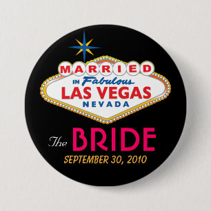 Vegas Destination Wedding THE BRIDE button