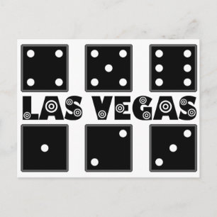 Vegas Dice BullsEYE Target Postcard