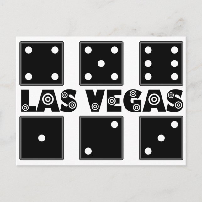 Vegas Dice BullsEYE Target Postcard (Front)