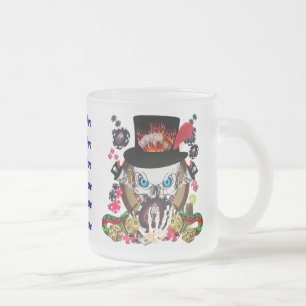 Vegas Gambler All styles View Artist Comments Frosted Glass Coffee Mug