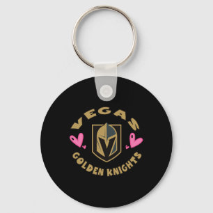 Vegas Golden Knights Valentine Hearts Officially L Key Ring