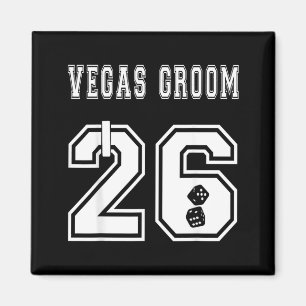 Vegas Groom 2026 Bachelor Bridal Shower Match Magnet