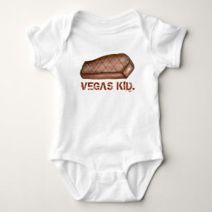 Vegas Kid Las Vegas NV Nevada Strip Steak Baby Bodysuit