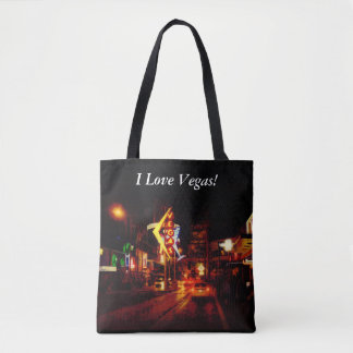 Vegas Nightlife - Las Vegas Nevada Tote Bag