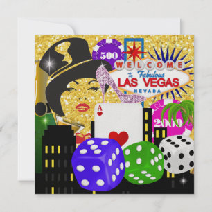 Vegas Party - Casino / Poker - SRF Invitation