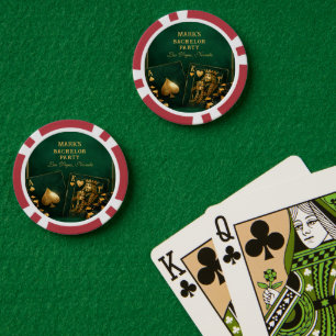 Vegas Poker Night Bachelor Party Chips