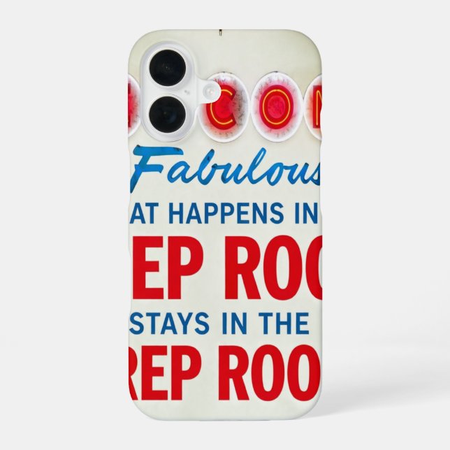 Vegas Prep Room Funny iPhone Case (Back)