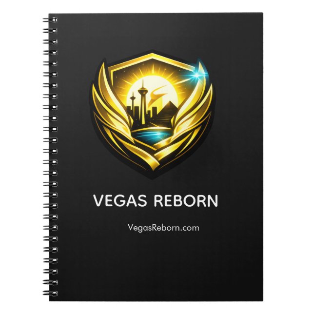 Vegas Reborn Gold Crest Classic Notebook (Front)