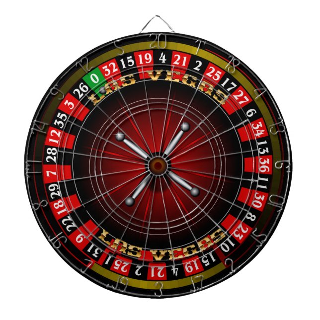Vegas Roulette Wheel V-2 Dartboard (Front)