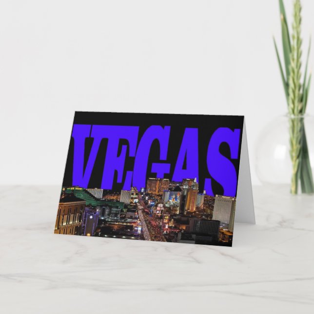 VEGAS Strip Invitation Card (Front)