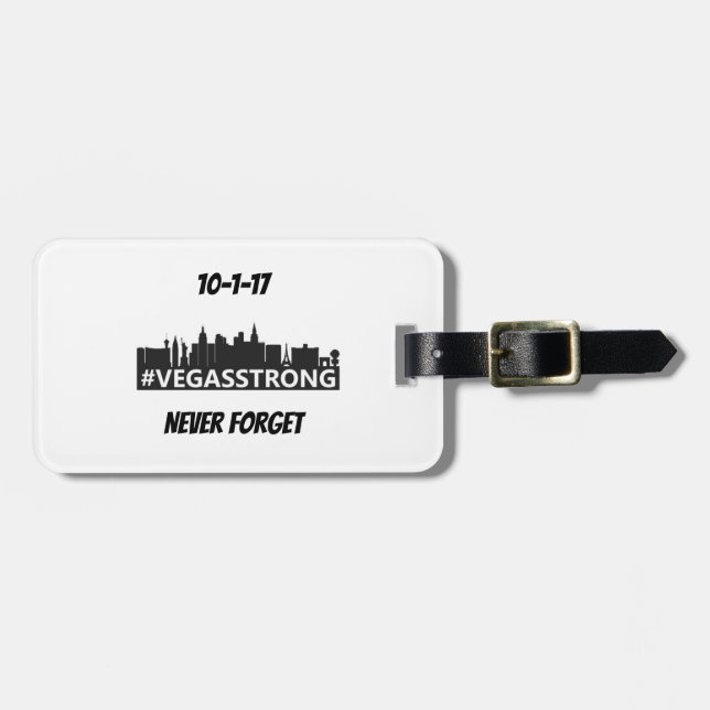 Vegas Strong Luggage Tag (Front Horizontal)