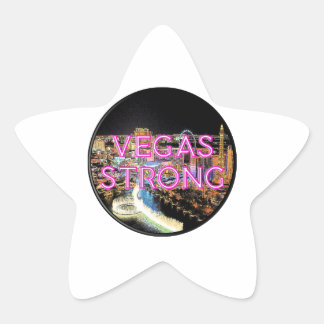 Vegas Strong Pink Star Sticker
