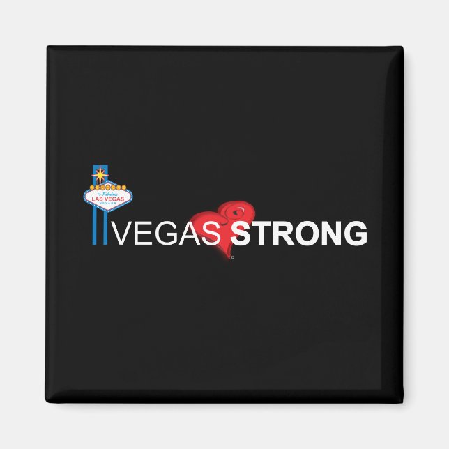 Vegas Strong Souvenir Magnet (Front)