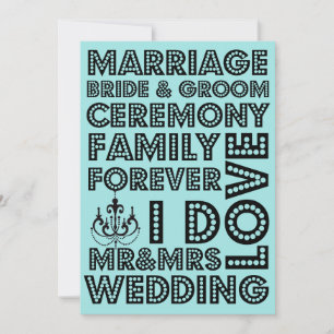 Vegas Style Wedding Invitations