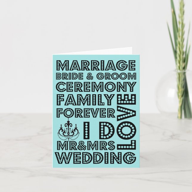 Vegas Style Wedding Thank You Notes (Front)