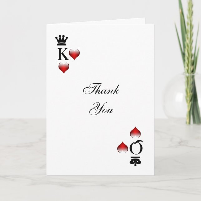 Vegas theme Thank You Card (Front)