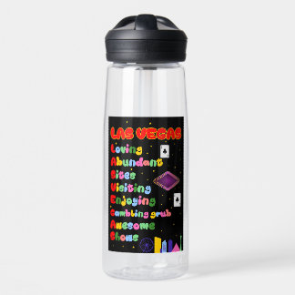 Vegas Tourist Acronym Clesar Water Bottle