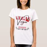 Vegas Virgin| Red Cherry Vegas 1st timer T-Shirt<br><div class="desc">Vegas Virgin| Red Cherry and Dice- Las Vegas 1st time visitor T-Shirt
Great for Bachelorette party,  Bridal Shower,  Birthday,  Bachelor party,  Girl's Trip,  Family reunion,  anniversary and more!</div>