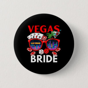 Vegas Wedding Bride-Squad 2026 Bachelor Party 6 Cm Round Badge