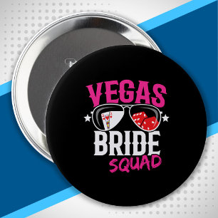 Vegas Wedding Bride Squad Vegas Bachelorette Party 10 Cm Round Badge