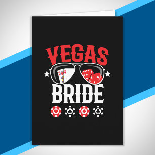 Vegas Wedding - Bride - Vegas Bachelorette Party Card