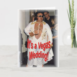Vegas Wedding Card