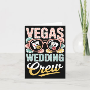 Vegas wedding crew las vegas bachelorette party card